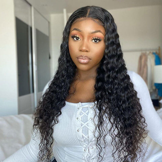 Full Lace Wigs Transparent Lace Deep Wave