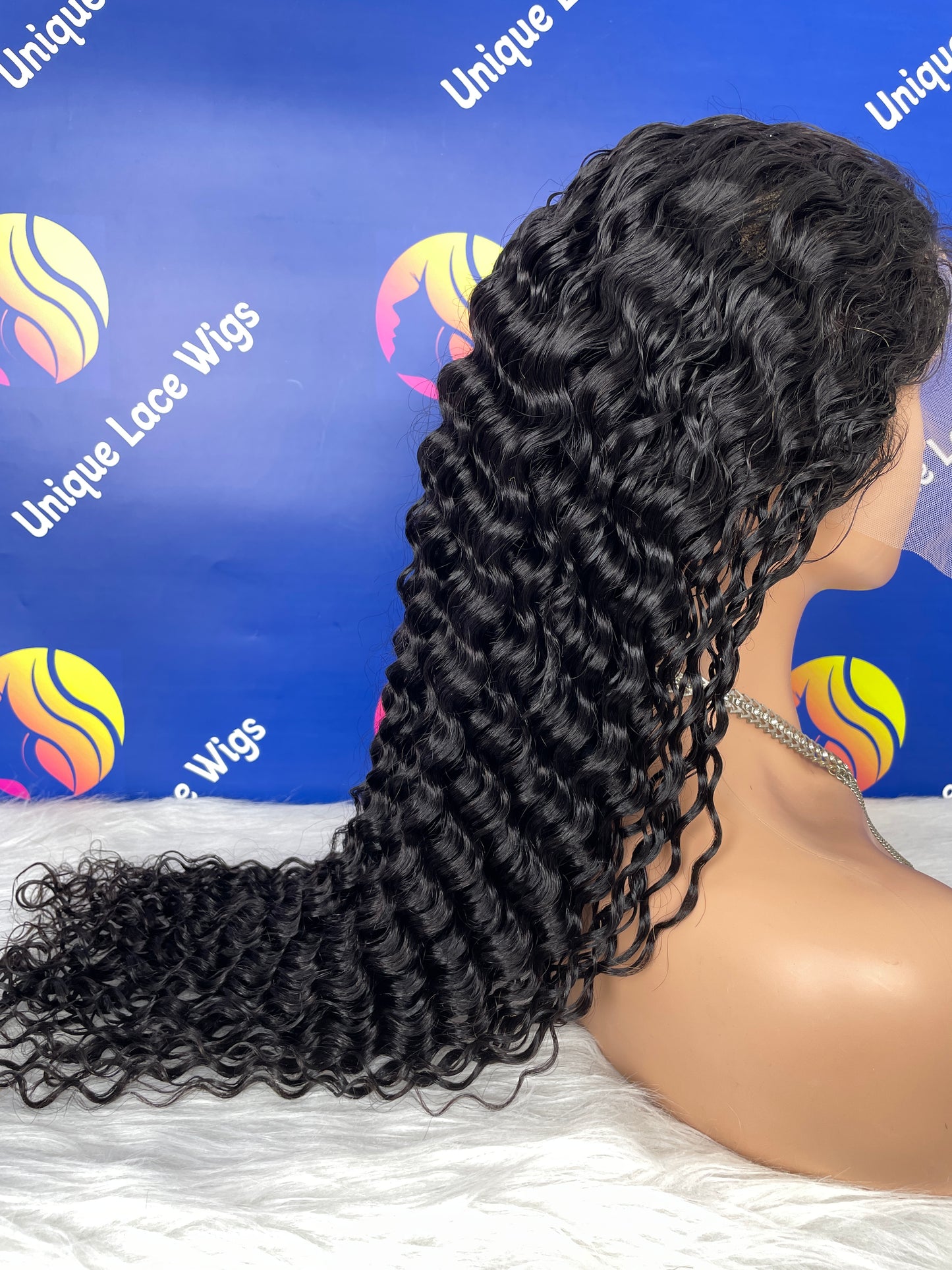 Transparent Lace Deep Wave Full Lace Wigs