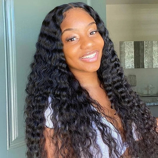 5x5 HD Lace Deep Wave Closure Wig
